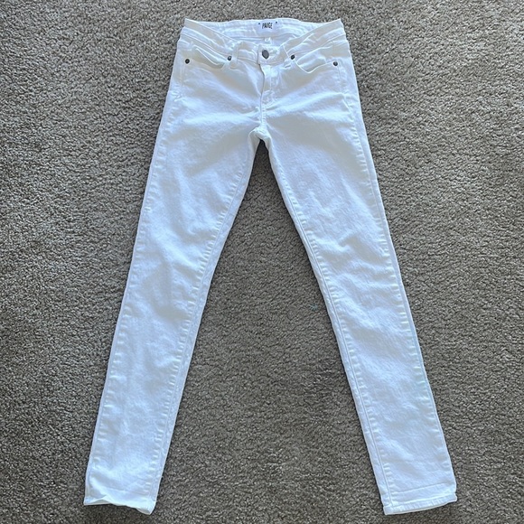 Paige Skyline Skinny Jean White Size 27 - Picture 5 of 7